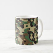 Militaire Leger Camouflage Monogrammed Koffiemok (Voorkant rechts)