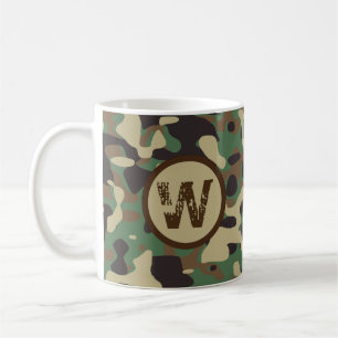 Militaire Leger Camouflage Monogrammed Koffiemok