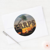 Militaire Leger Mariniers Recon LURPS Vietnam Nam  Ronde Sticker (Envelop)