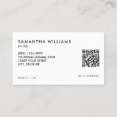 Militaire Leger QR Foto Contactkaartje (Achterkant)