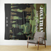 Militaire Leger Soldaat Foto achtergrond Wandkleed (In Situ (horizontaal))