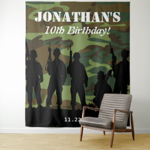 Militaire Leger Soldaat Foto Achtergrond Wandkleed