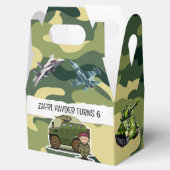 Militaire Leger Thema Gable Box voor Verjaardagsfe Bedankdoosjes (Geopend)
