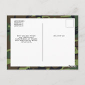 Militaire Leger VS Vlag Verjaardag Uitnodiging (Achterkant)