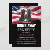 Militaire legerslopper die de VS-vlag afvoert Kaart (Voorkant / Achterkant)