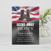 Militaire legerslopper die weggaat kaart (Staand voorkant)