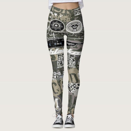 Militaire Leggings (Voorkant)