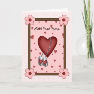 Militaire Liefde Feestdagen Kaart