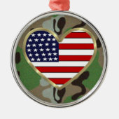 Militaire liefde metalen ornament (Voorkant)
