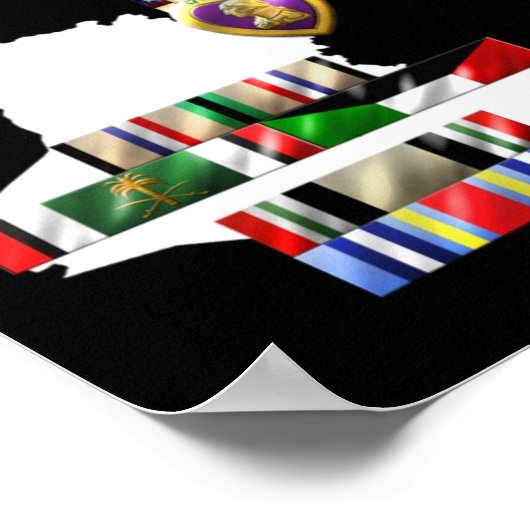 Militaire linten poster (Hoek)