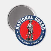 Militaire Logo van de Nationale Garde Magneet (Voorkant / Achterkant)