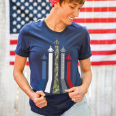 Militaire Luchtmacht Jet Plane Flight Formation Da T-shirt