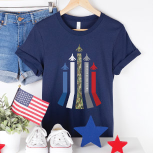 Militaire Luchtmacht Jet Plane Flight Formation Da T-shirt