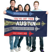 Militaire luchtmacht Jets gaan weg afscheidsfeest Spandoek