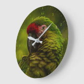 Militaire Macaw-groene papegaai Grote Klok (Hoek)