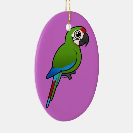 Militaire Macaw Keramisch Ornament (Rechts)