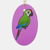 Militaire Macaw Keramisch Ornament (Links)