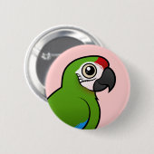 Militaire Macaw Ronde Button 5,7 Cm (Voorkant /achterkant)