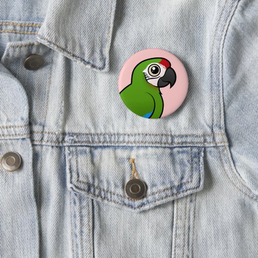 Militaire Macaw Ronde Button 5,7 Cm (In situ)