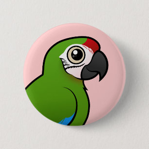 Militaire Macaw Ronde Button 5,7 Cm