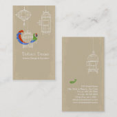 Militaire Macaw Visitekaartje (Voorkant / Achterkant)