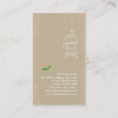 Militaire Macaw Visitekaartje (Achterkant)