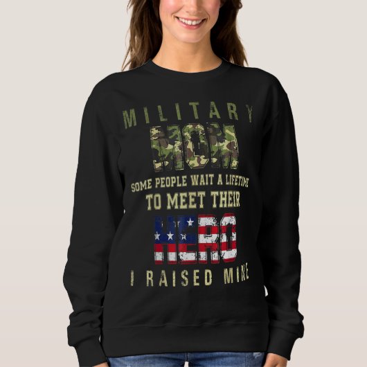 Militaire mam die ik heb opgevoed... trui (Voorkant)