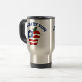 Militaire mam Patriotic Apple Reisbeker (Voorkant links)