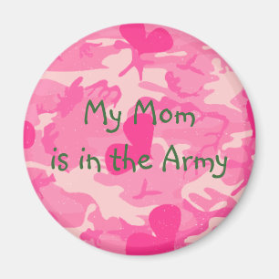 Militaire mam Roze Camouflage Magnet