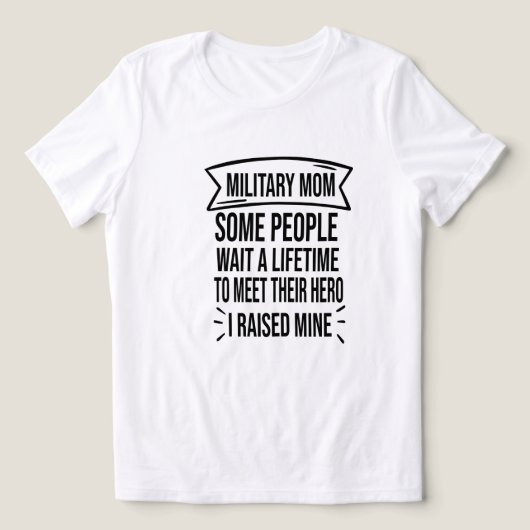 Militaire mam sommige mensen wachten hun leven op  Tri-Blend shirt (Design voorkant)