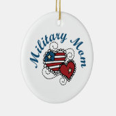 Militaire mama keramisch ornament (Rechts)