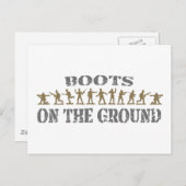 Militaire Mannen - Boots on Ground Briefkaart (Voorkant / Achterkant)