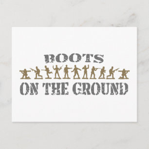 Militaire Mannen - Boots on Ground Briefkaart