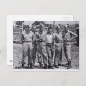 Militaire Mannen Draaiende boeddies warm Briefkaart (Voorkant / Achterkant)