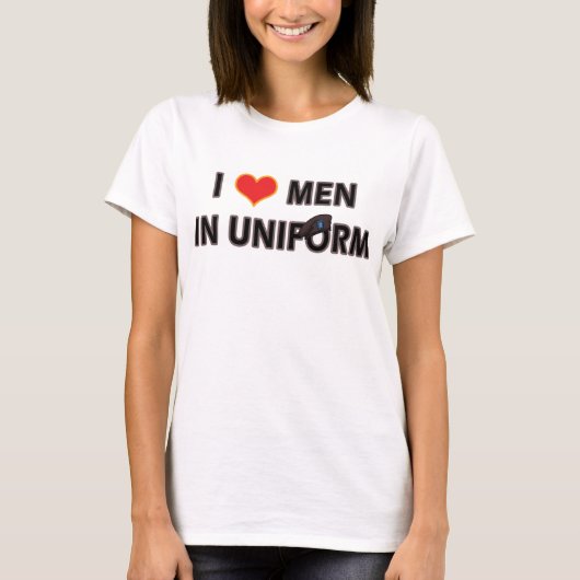 MILITAIRE MANNEN IN UNIFORM T-SHIRT (Voorkant)