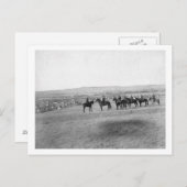 Militaire Mannen Survey of an Distant Lakota Camp Briefkaart (Voorkant / Achterkant)
