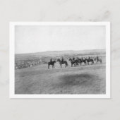 Militaire Mannen Survey of an Distant Lakota Camp Briefkaart (Voorkant)