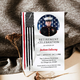 Militaire Marine Retirement Party, Rode lijn vlag Kaart