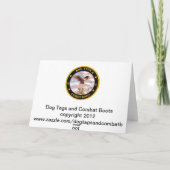 Militaire Marine Sailor Kerstmis Feestdagen Kaart (Achterkant)