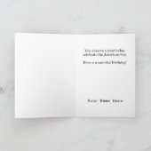 Militaire Marine Verjaardag Kaart (Binnen)