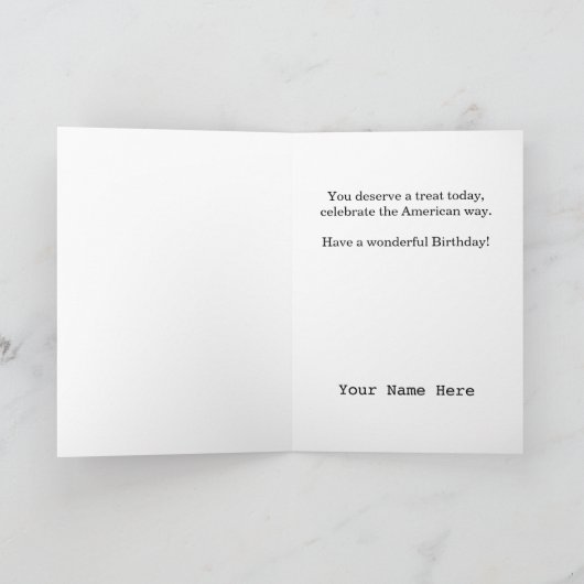 Militaire Marine Verjaardag Kaart (Binnen)