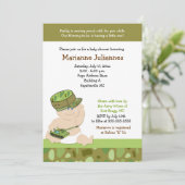 Militaire mariniers 5x7 Baby shower Uitnodiging (Staand voorkant)