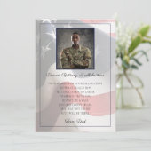 Militaire Memorial Kaart van soldaat naar Afstuder (Staand voorkant)