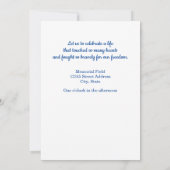 Militaire Memorial Service Uitnodiging Sterren Str (Achterkant)