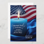 Militaire Memorial Service Uitnodiging Sterren Str (Voorkant / Achterkant)