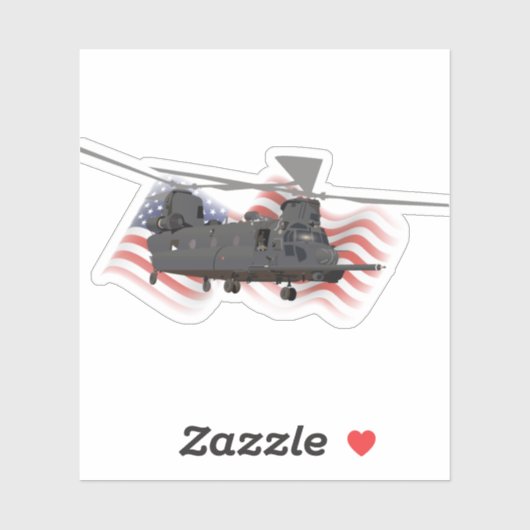 Militaire MH-47 Chinook Helikopter Sticker (Vel)
