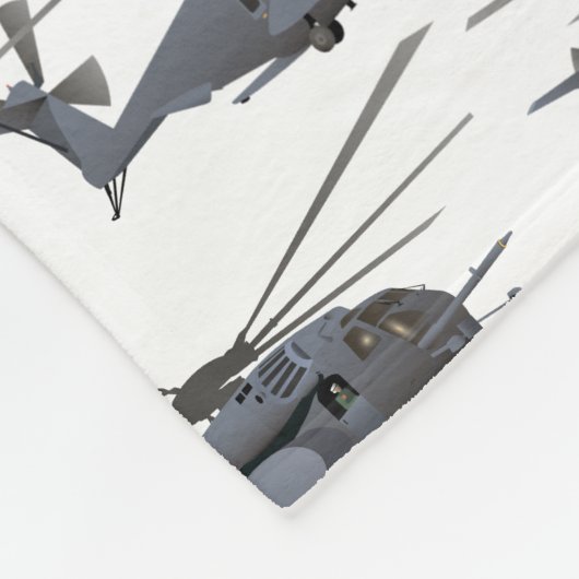 Militaire MH-53-helikopter Fleece Deken (Hoek)