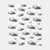 Militaire MH-53-helikopter Fleece Deken (Voorkant)