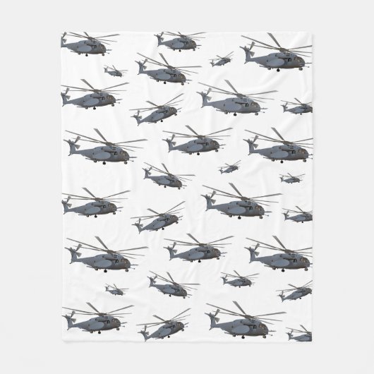 Militaire MH-53-helikopter Fleece Deken (Voorkant)