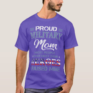 Militaire Moeder Ik Heb Mijn Held Amerika Amerikaa T-shirt
